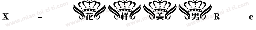 X-花样美男 Regular字体转换